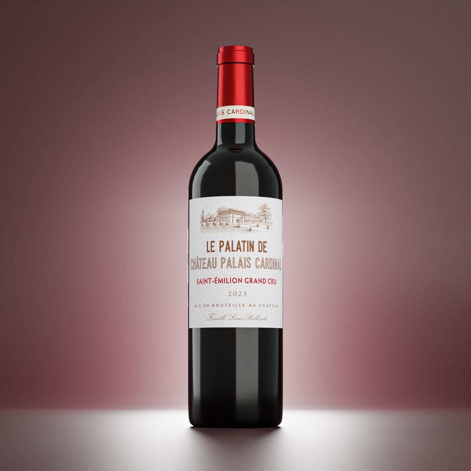 Saint-Émilion Grand Cru red wine – Le Palatin – Château Palais Cardinal – 2023