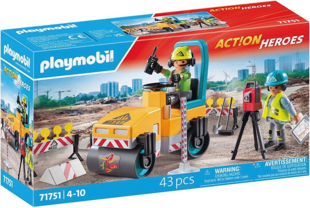 Playmobil 71751 - Operai e Schiacciasassi