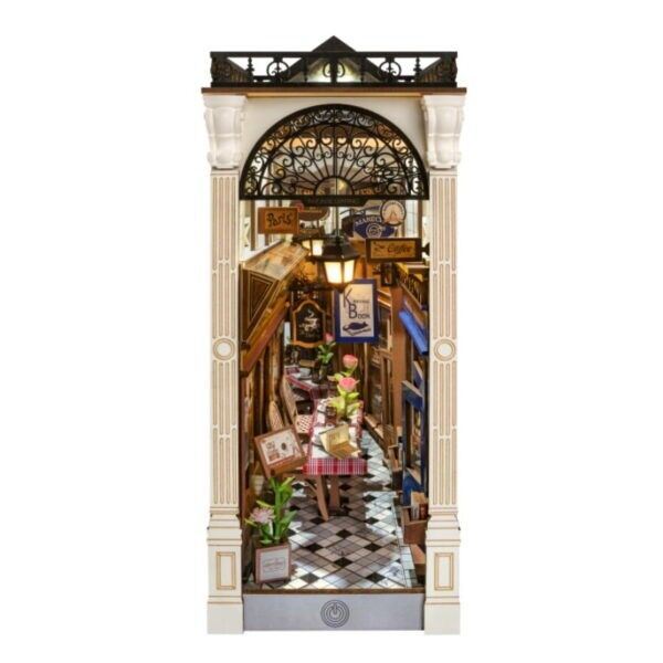 Angolo libri fai da te, fermalibri, sala giochi, incontri, Robotime, TGB10