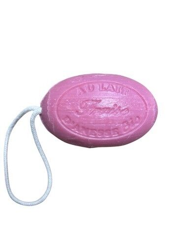 Sapone di Marsiglia ovale con corda - Profumo fragola - 180 g