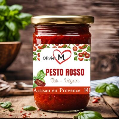 Pesto Rosso Artigianale Biologico con Pomodori Secchi 140g