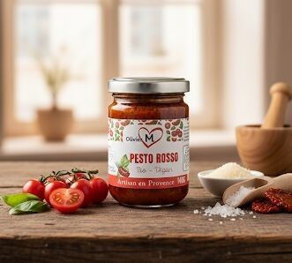 Pesto Rosso Bio Artisanal - Tomates séchées au soleil -  140g