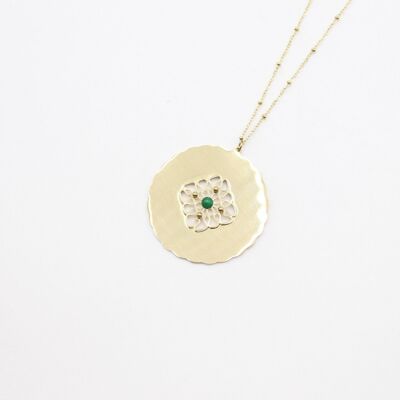 Steel necklace with Moorish pendant