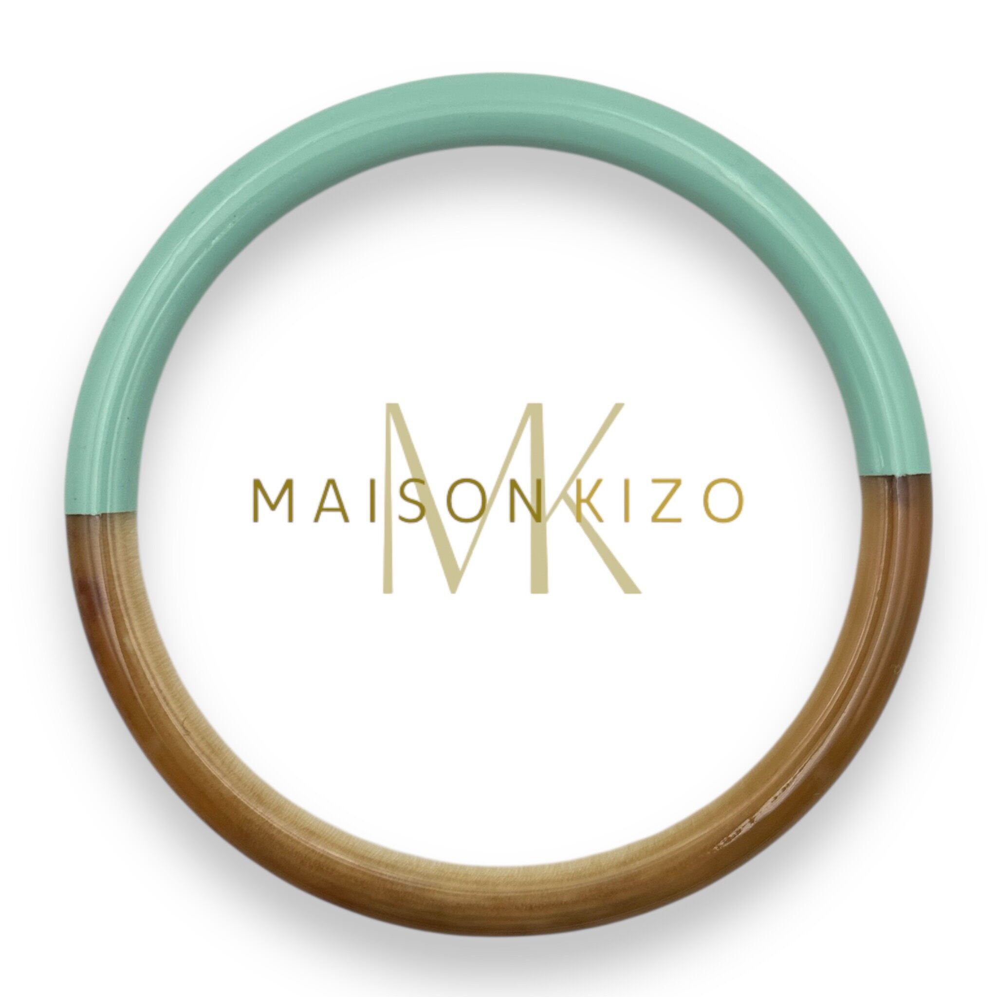 Bracciale in corno di bufalo Lagoon Green C04