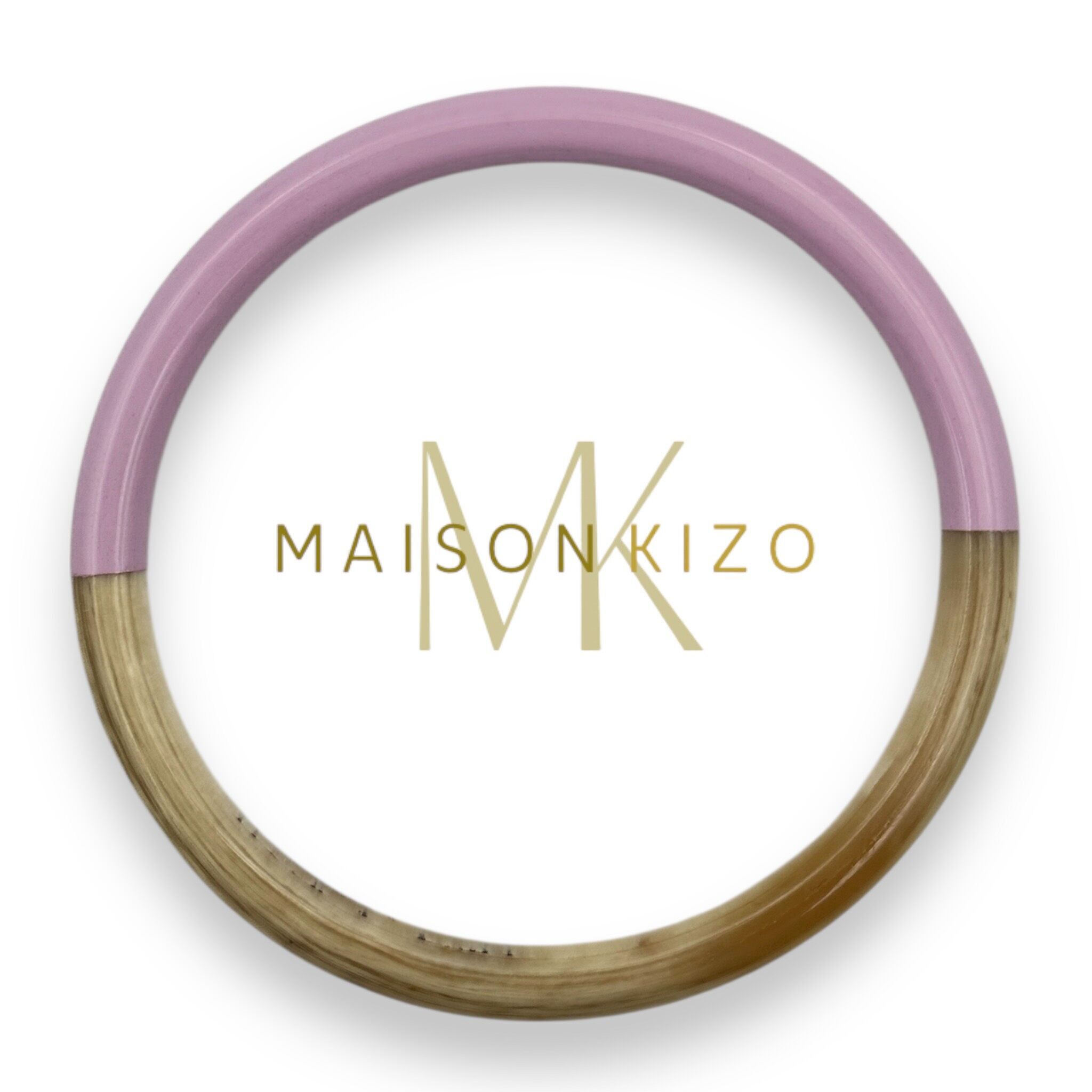 Bracciale in corno di bufalo lilla C05