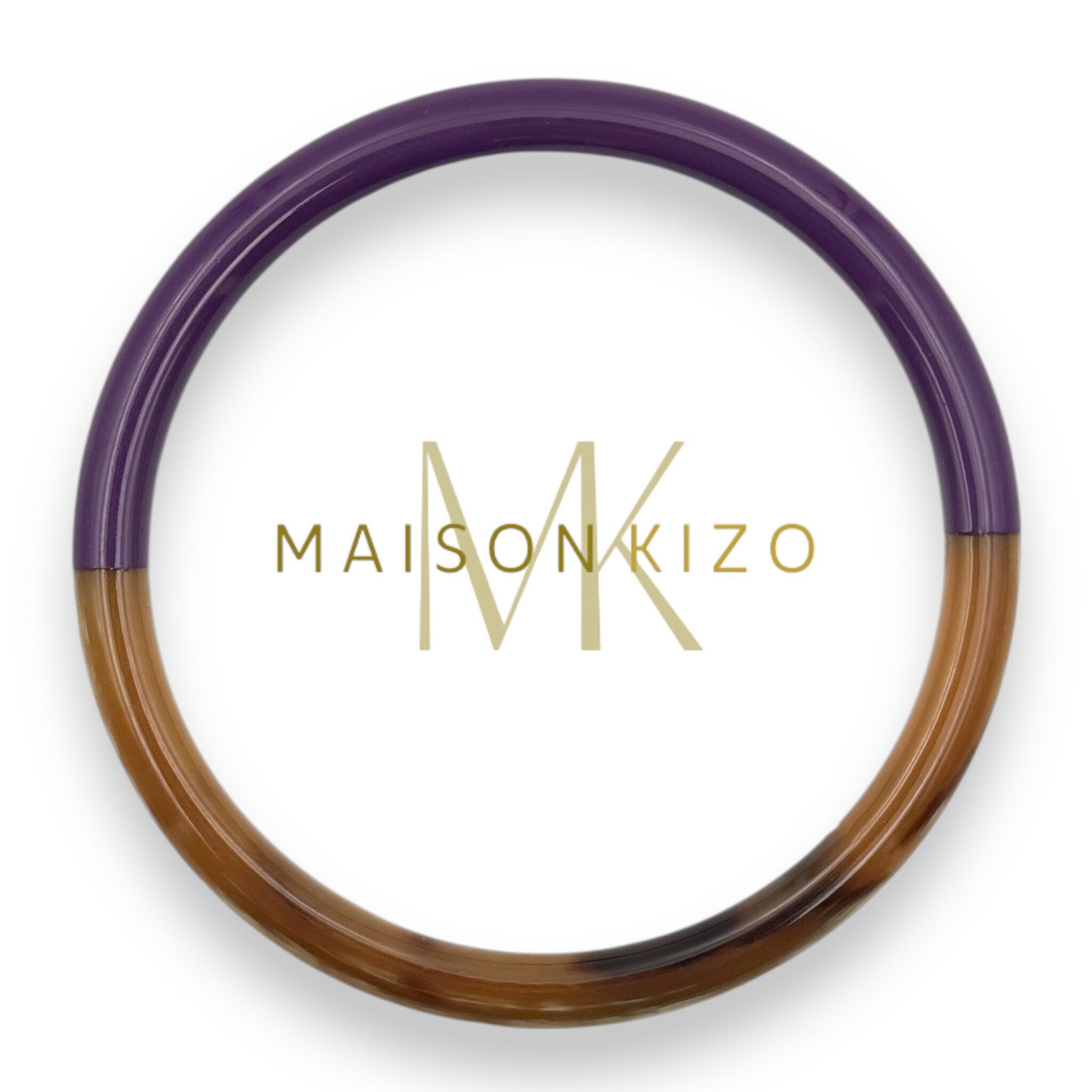 Bracciale in corno di bufalo Melanzana C07