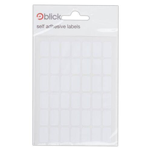 Blick Labels, White, Self Adhesive Stickers, Rectangular, 9mm x 13mm, 360 Labels, For Home, Office, Family, School, Letters, Address