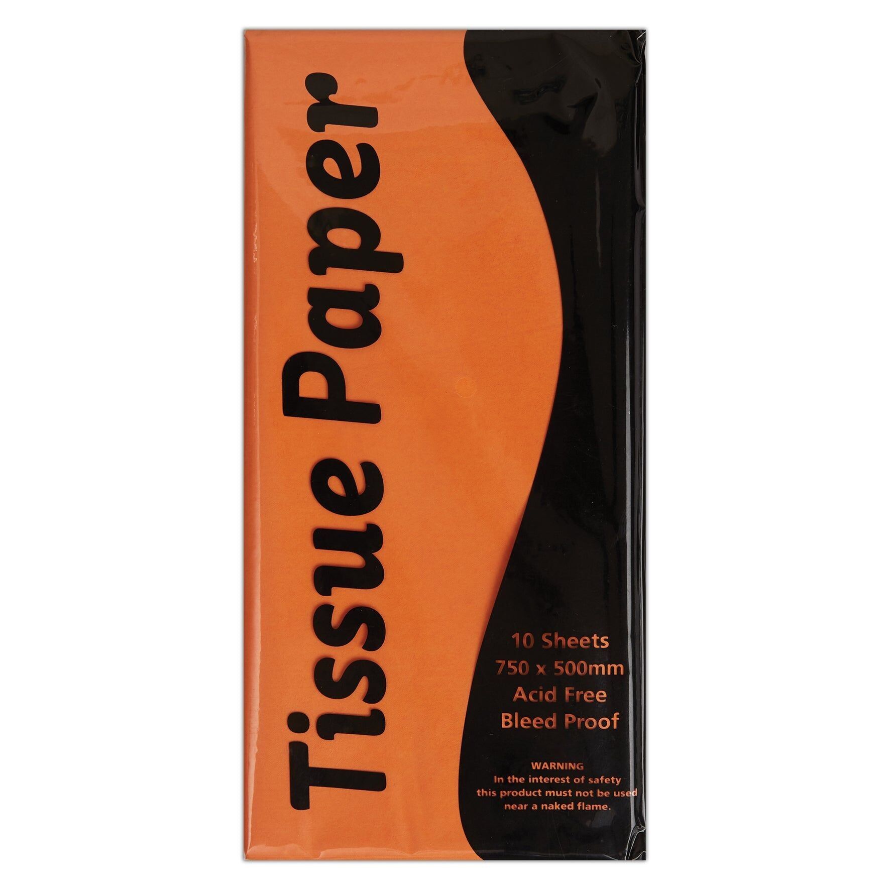 Stephens Tissue Paper, Orange, 750 x 500mm (30 x 20 Inches), 10 Sheets For Craft, Arts, Gift Boxes & Bags, Gift Tissue Paper Sheets For Packaging, Wrapping Tissue Paper, Crafting For Kids