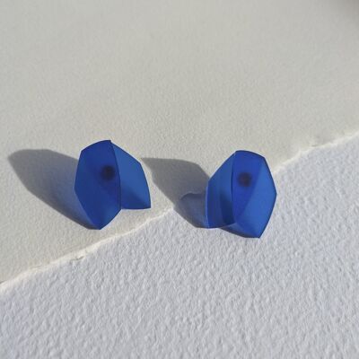 Boucles d'oreilles Candela bleu électrique