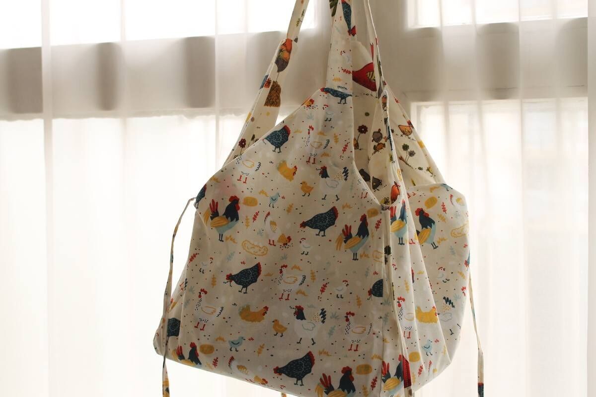 Cabas Jane réversible cocottes