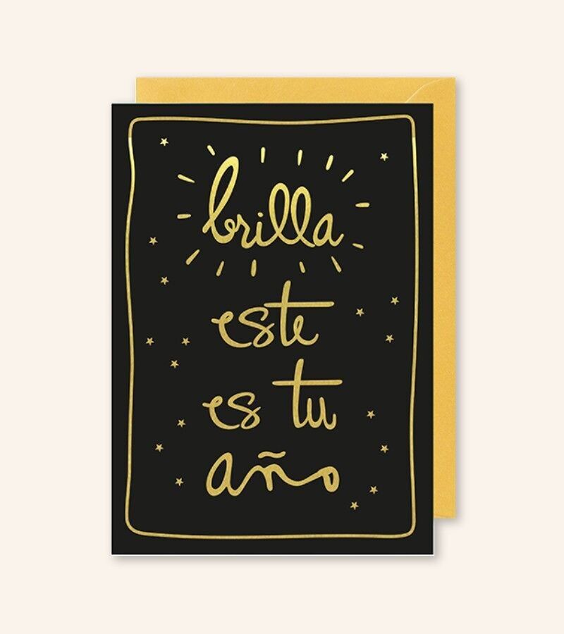 Postcard "Shine, this is your year"