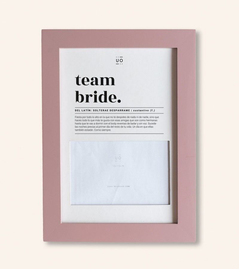 Portafoto "Team Bride. Definizione"