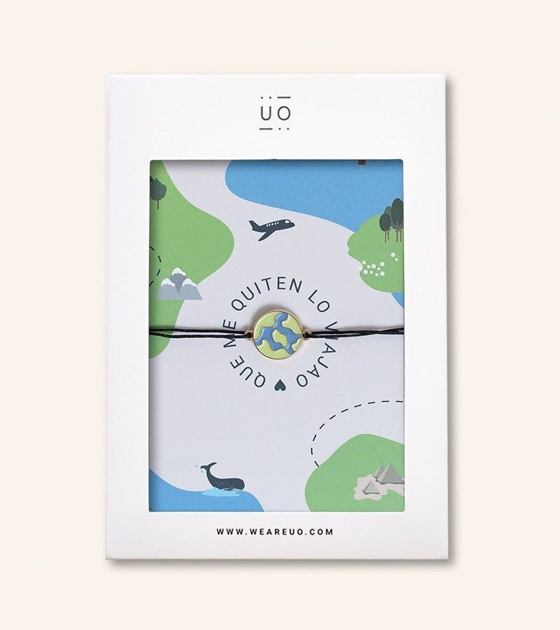 Pulsera Charm "Que me quiten lo viajao"