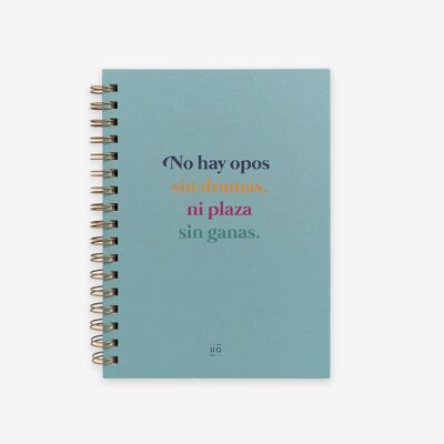 Libreta "No hay opos sin drama"