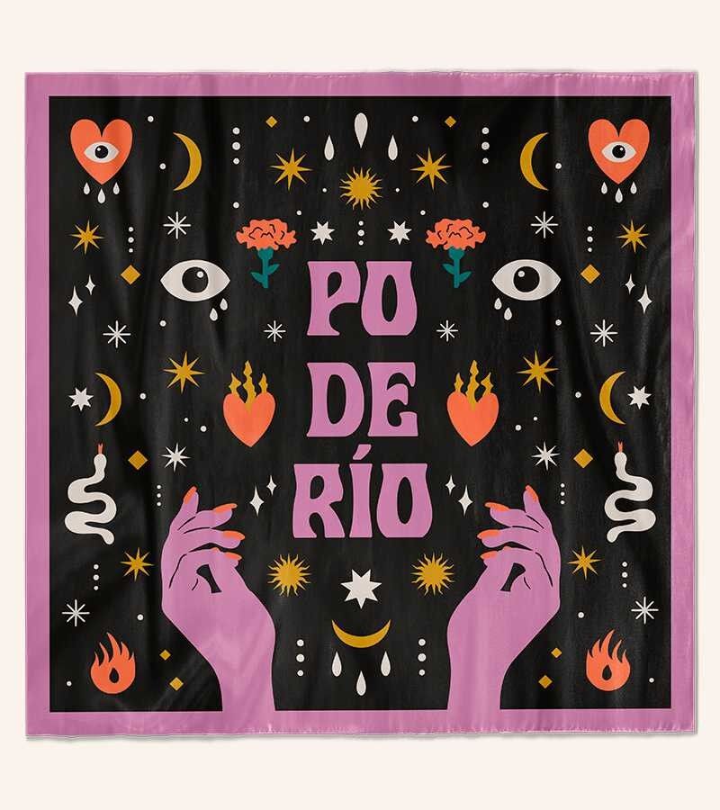 Sciarpa quadrata "Power"