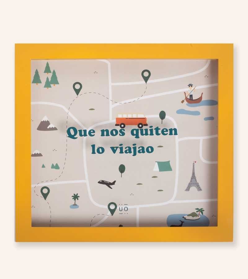 Tirelire "Laissez-les emporter nos voyages"