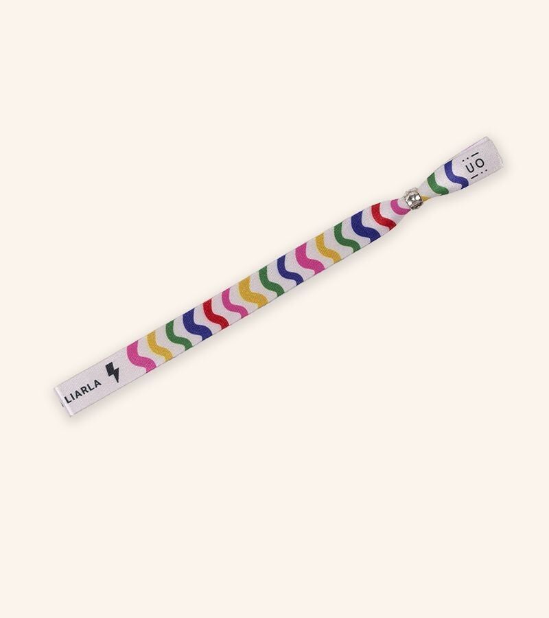 Bracelet en tissu "Faisons un gâchis"