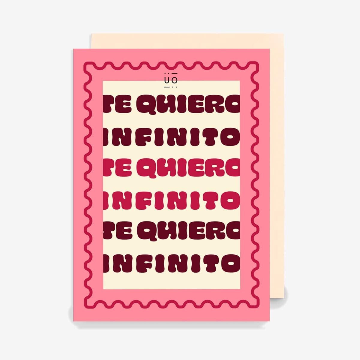 Carte postale "Je t'aime infini" Pasta