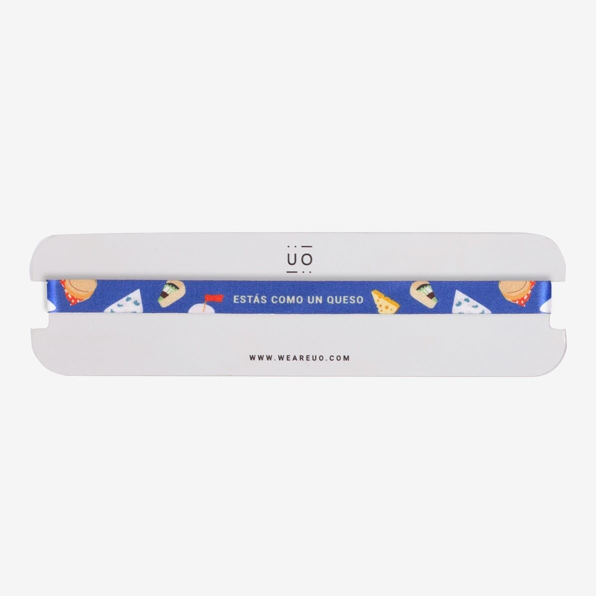 Bracciale in tessuto "Sembri formaggio"