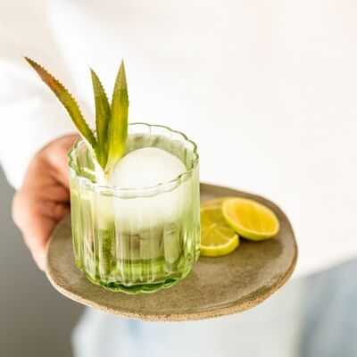 Tumbler Gaia | 35cl | Bicchiere da whisky | Bicchiere da bere | verde