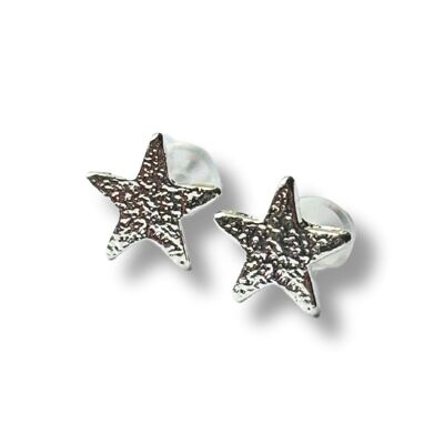 Boucles d'oreilles à clous en forme d'étoile à pois