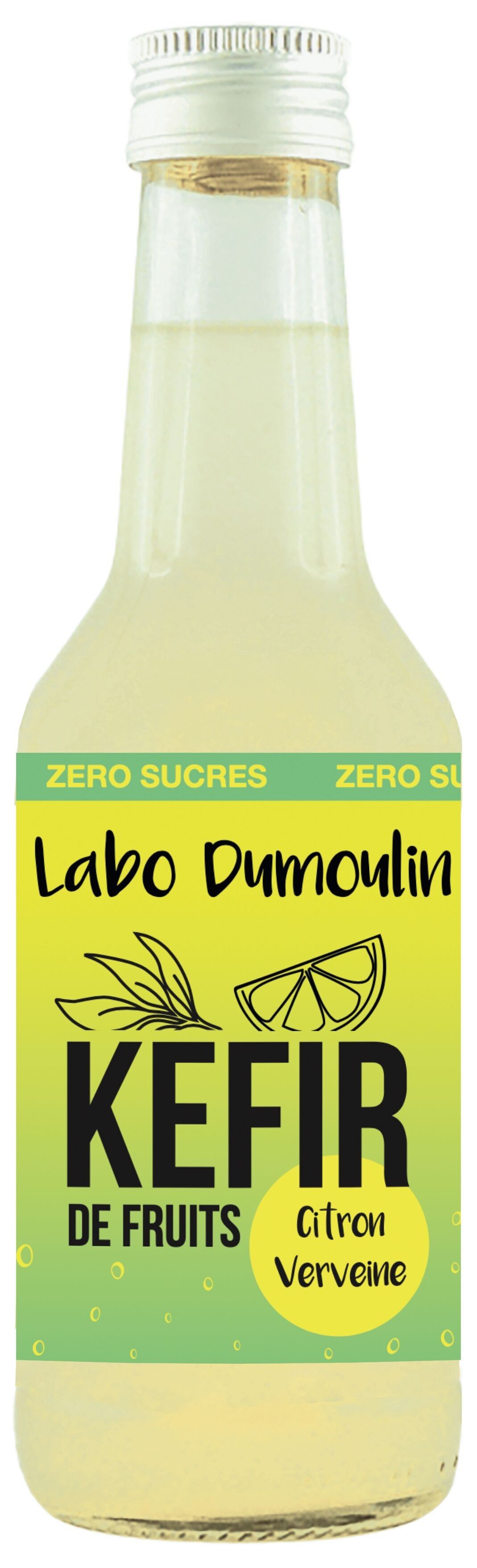 Lemon Verbena Kefir 25cl Glass Bottle - ZERO SUGAR, UNPASTEURIZED