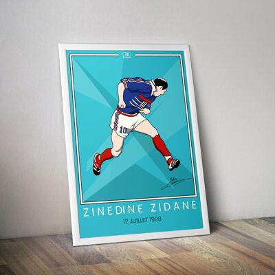 Poster di Zinédine ZIDANE 12 luglio 1998 I Poster di calcio