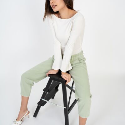 BALLOON-LEG WOMEN'S TROUSERS - "Tiffanie" (Khaki)