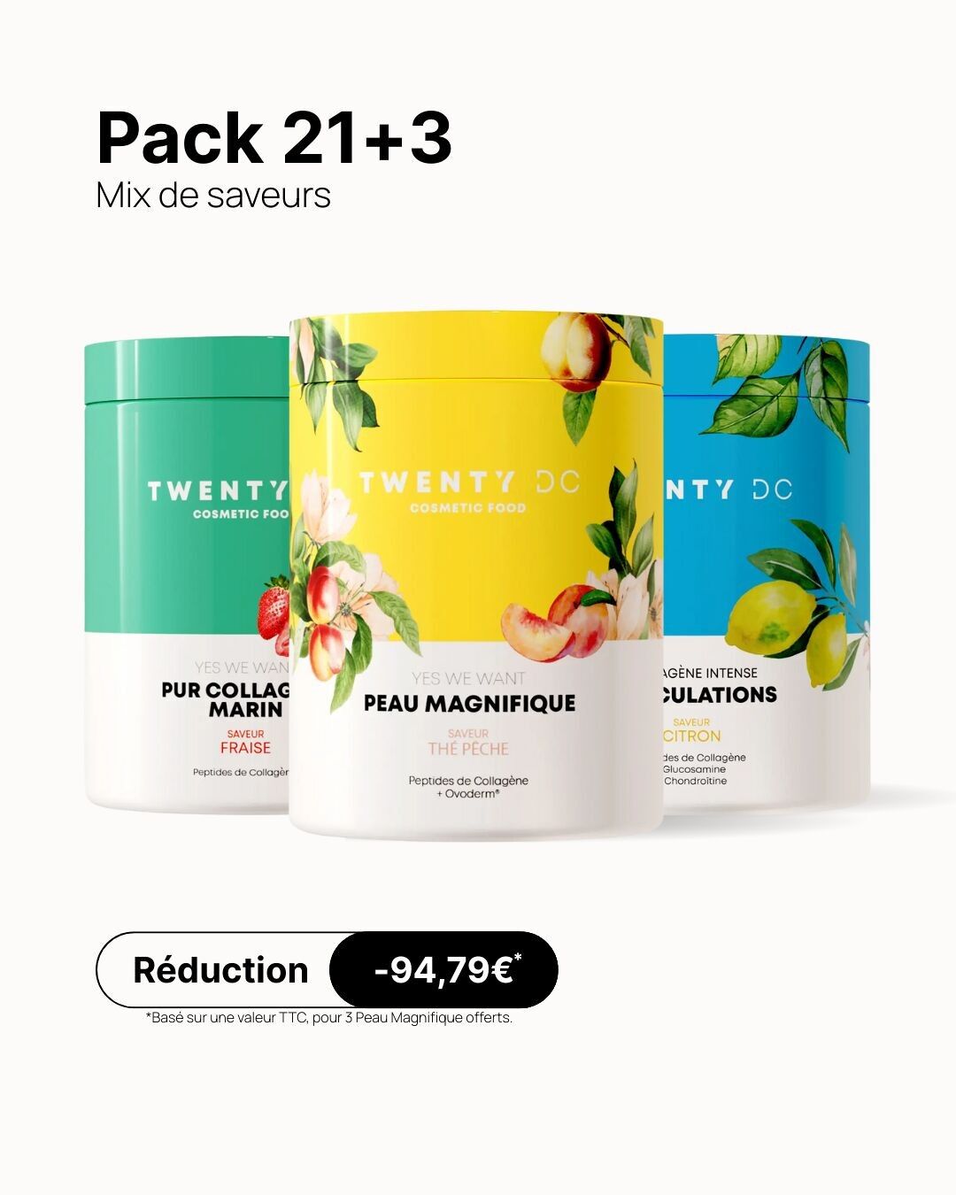 Pack 21+3 colágenos gratis