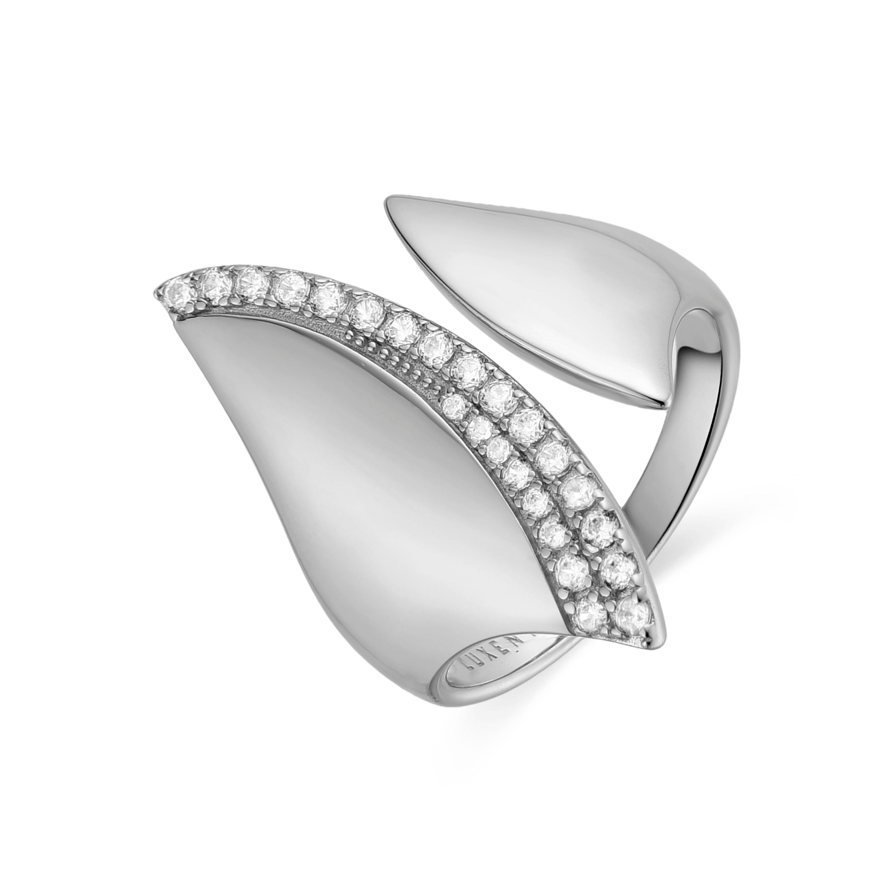 Anello Luxenter in Argento Sterling 925 e Zirconi Lucidi rifiniti in rodio - Ryspak