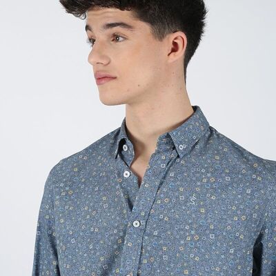 chemise bleue