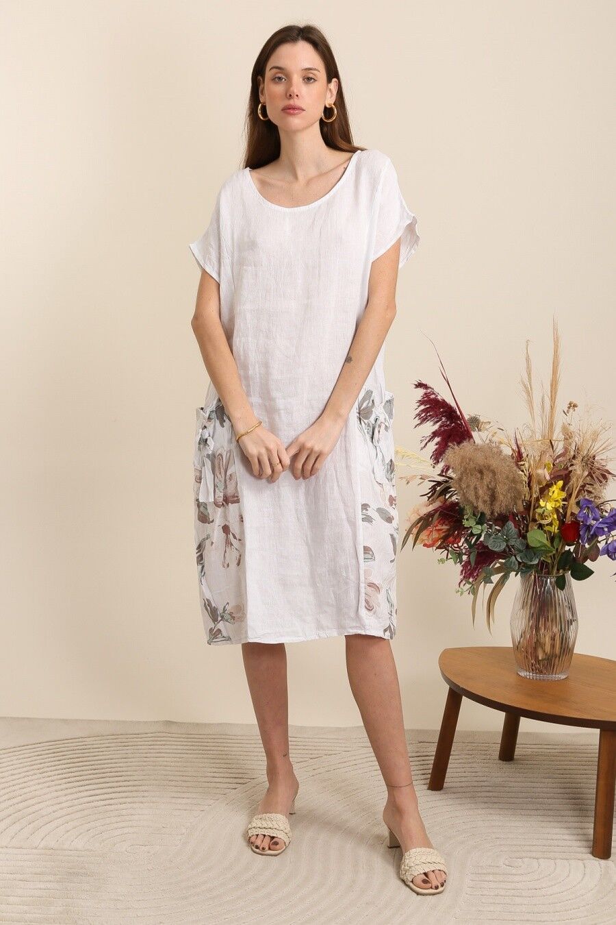 Bedruckte Leinenkleider REF. 5116