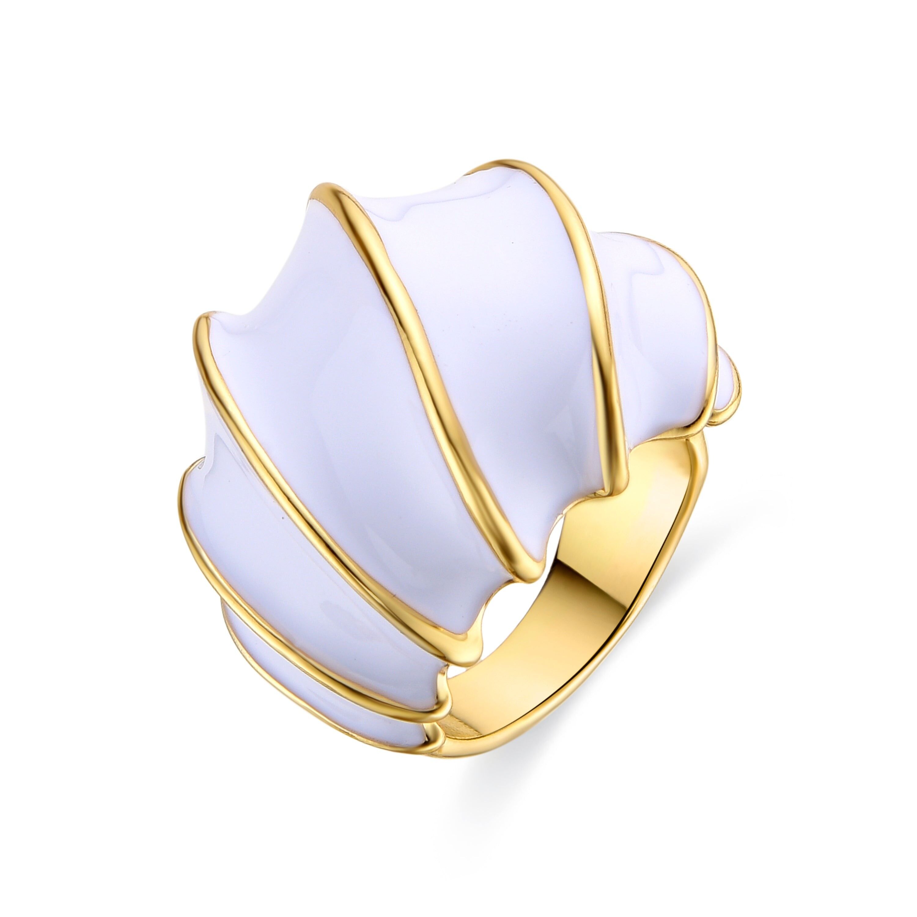 Anello Luxenter rifinito in oro giallo 18k - Harsad