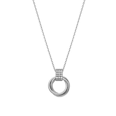 Collar Luxenter de Plata de Ley 925 y Circonita Brillante acabado en rodio - Ukyo