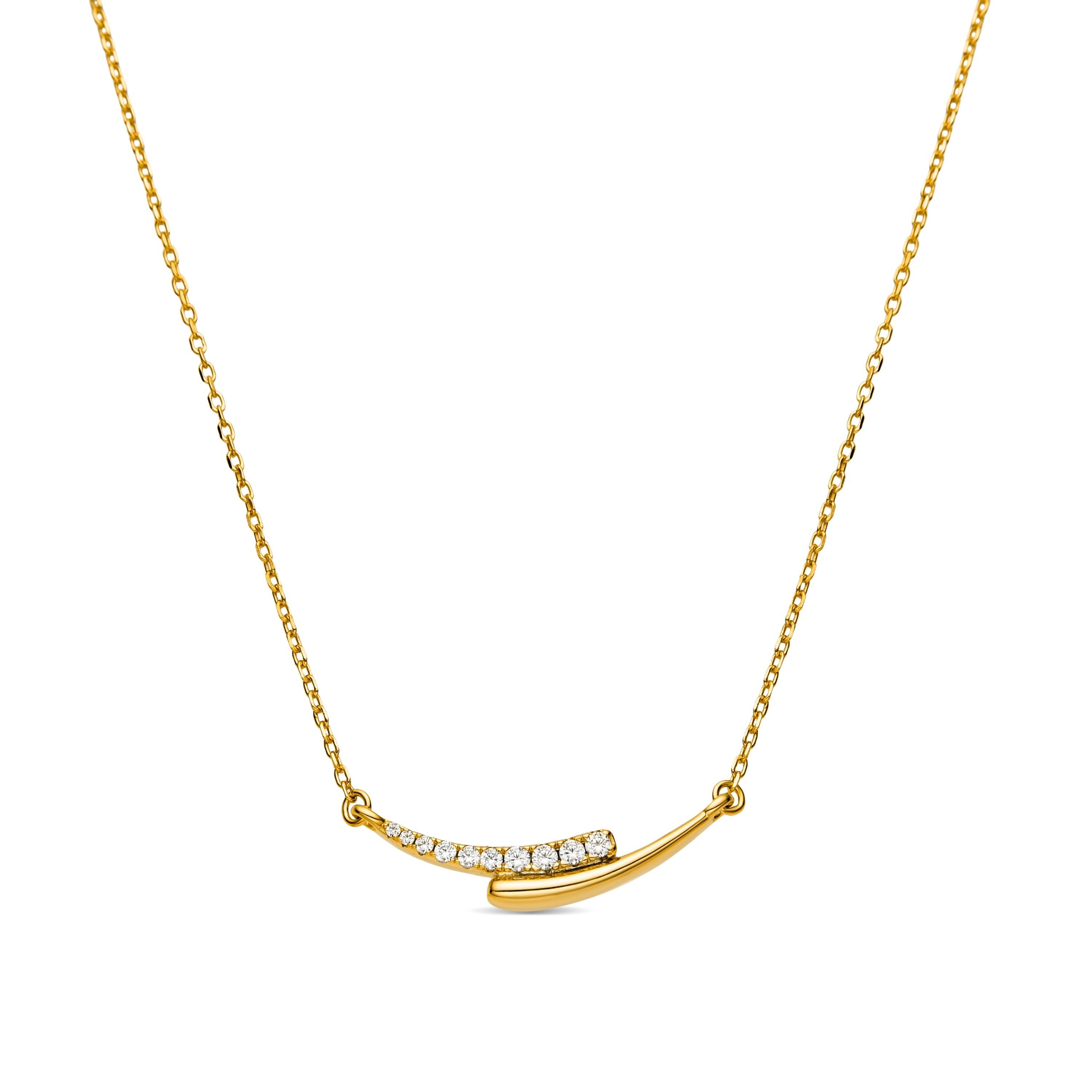 Collana Luxenter in argento Sterling 925 e zirconi lucidi con finitura rodio - Whis