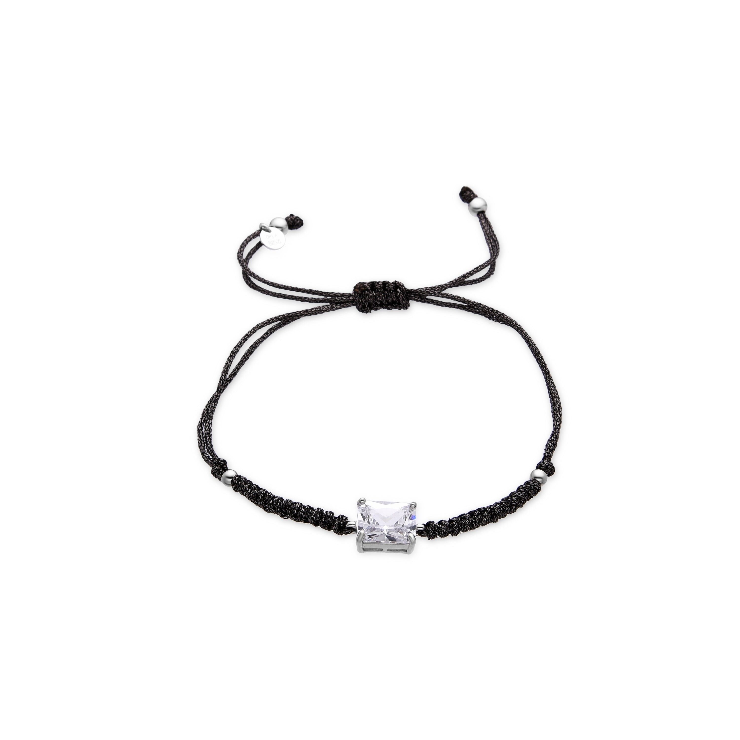 Bracciale Luxenter in argento Sterling 925 e zirconi lucidi con finitura rodio - Asju