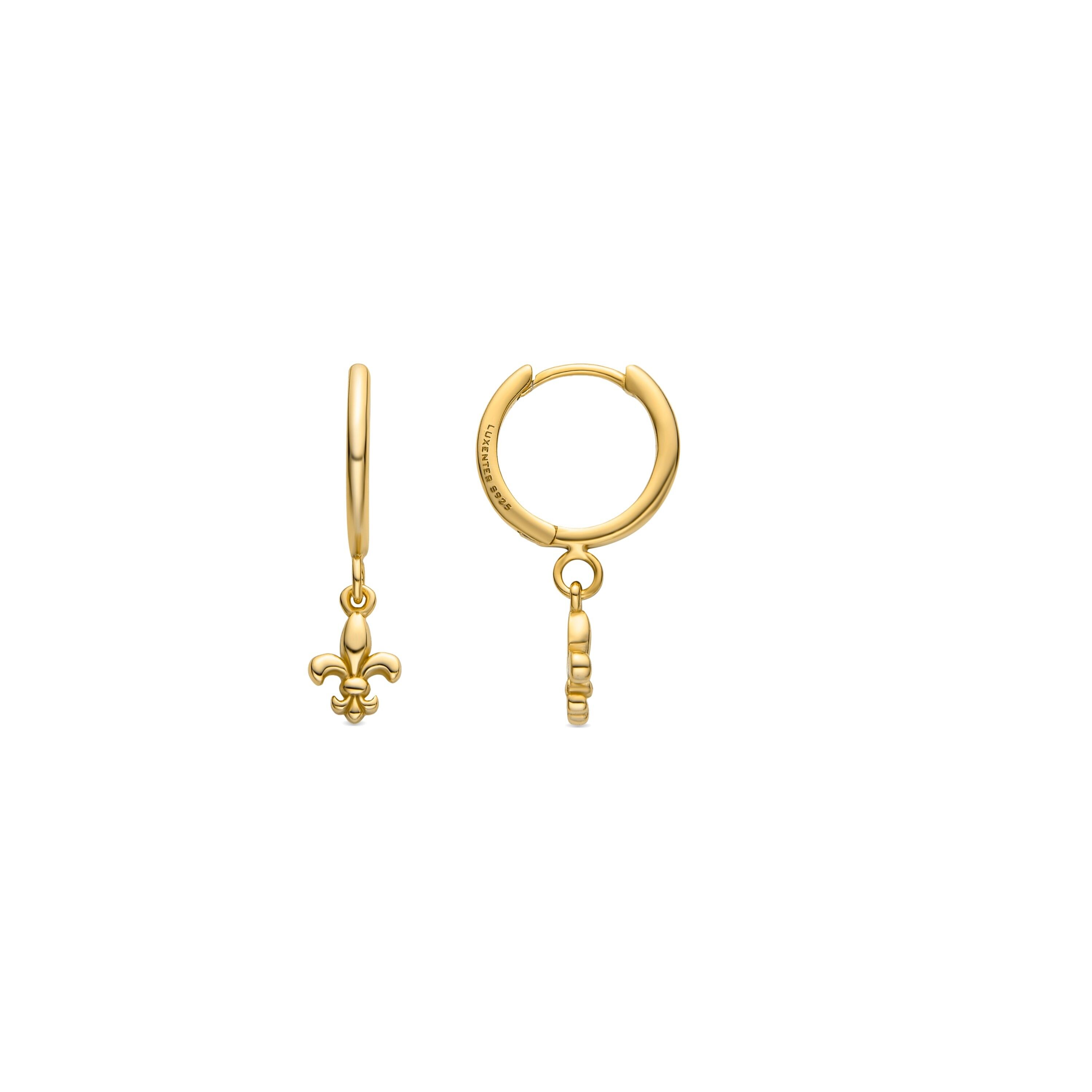 Orecchini Luxenter in argento sterling 925 con finitura in oro 18K - Atlo