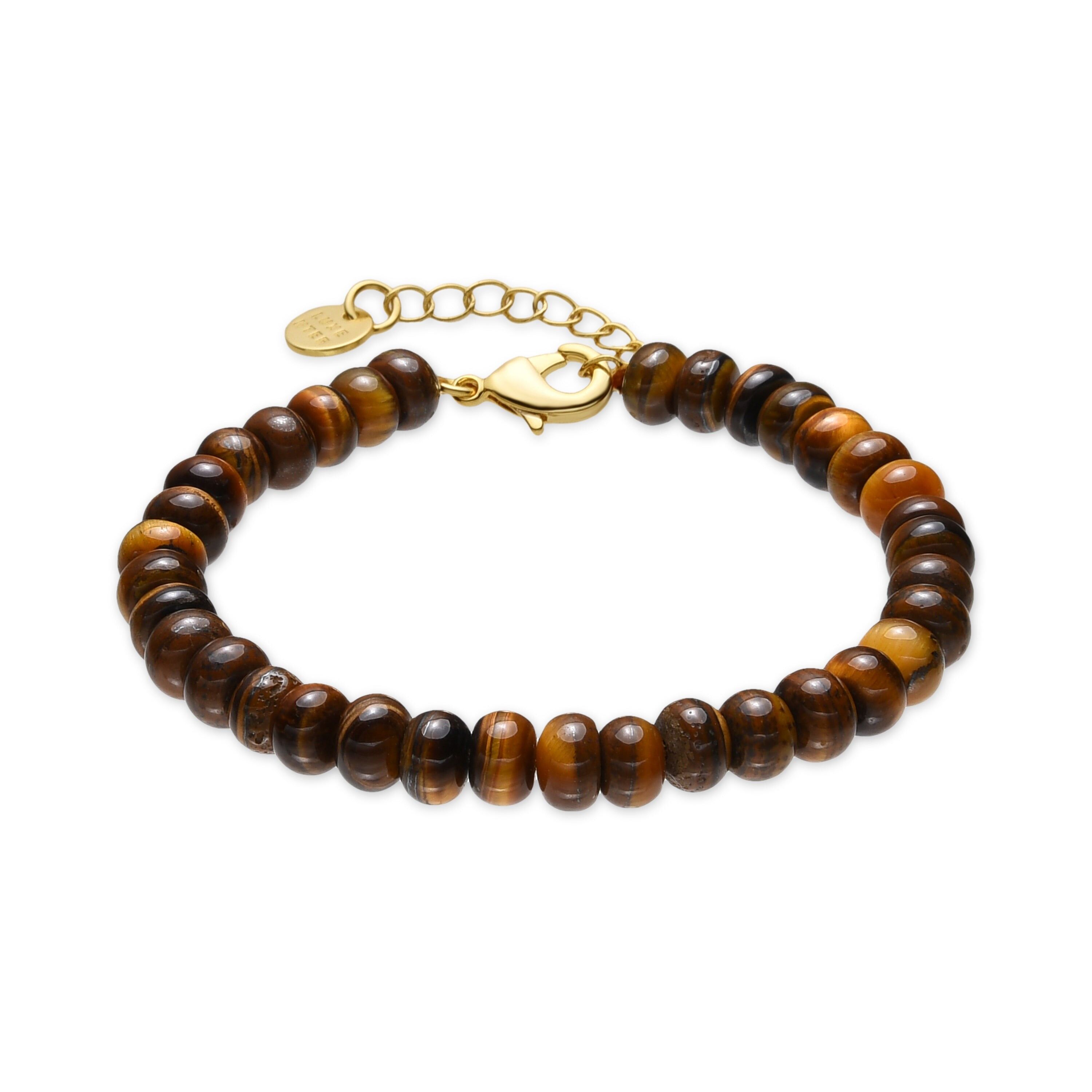 Bracciale Luxenter con Occhio di Tigre finitura oro 18k - Lessy