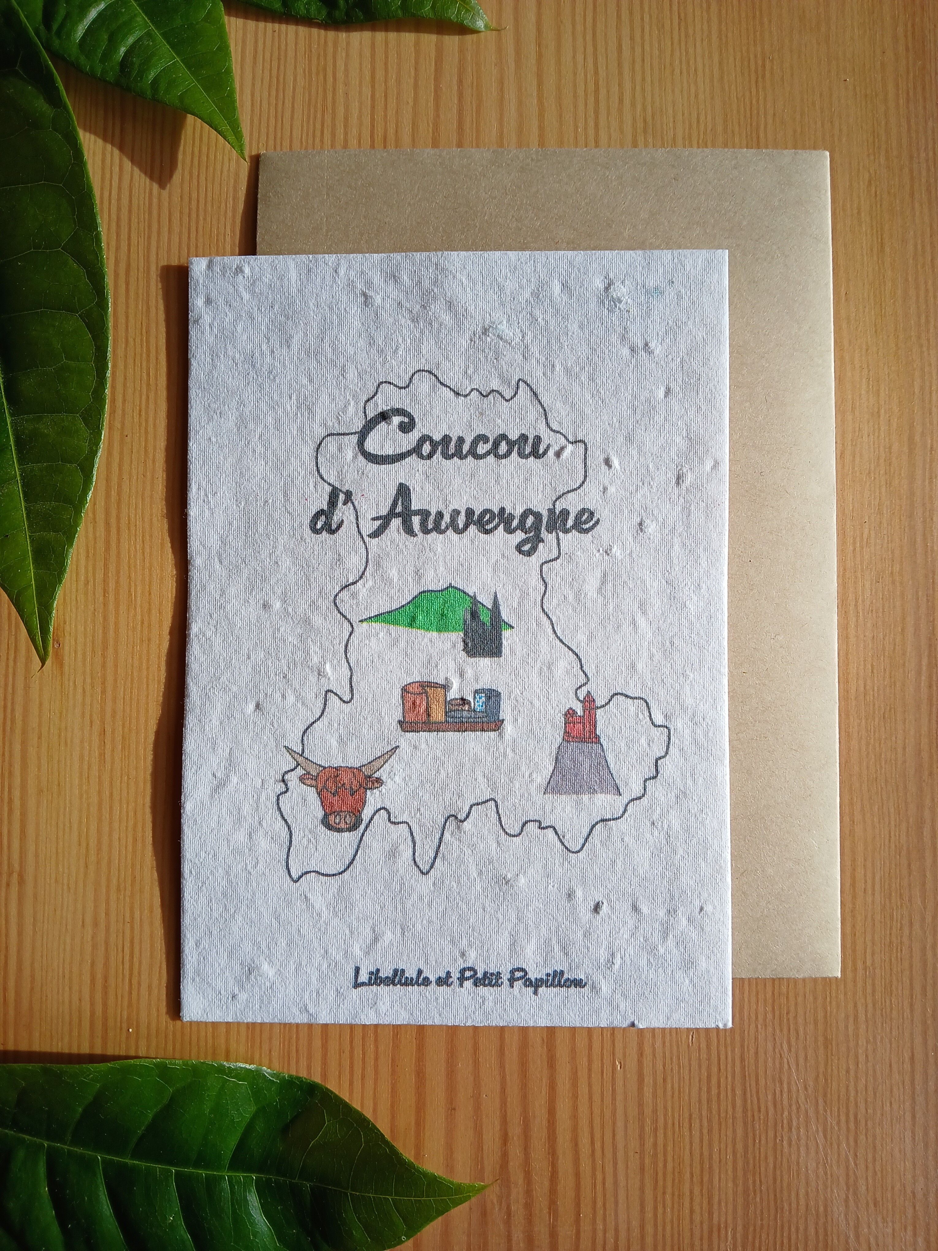 Pflanzbare Karte - Auvergne - "Coucou"