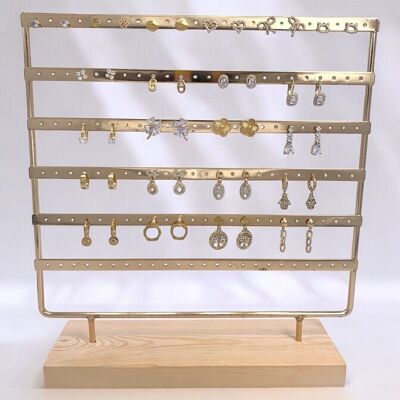 Set de 22 boucles d'oreilles en acier inoxydable sans présentoir SET150