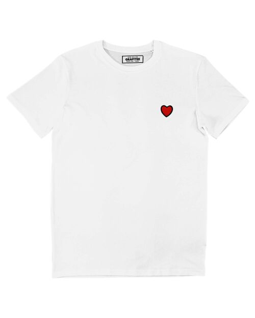 T-shirt Coeur Rouge (brodé) - Tee-shirt Patch Broderie