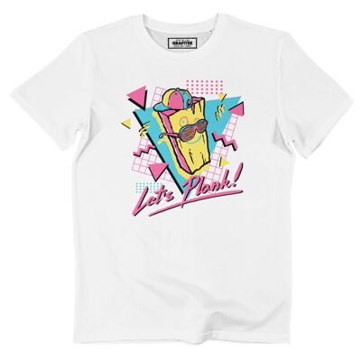 Camiseta Let's Plank: camiseta de dibujos animados de los años 2000