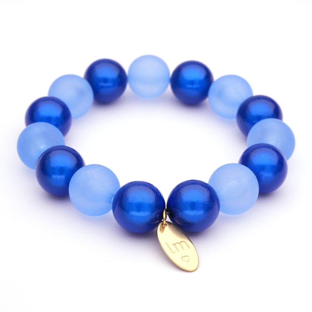 Bracciale LizzyMae Cobalt Ice Azzurro Chiaro 14mm
