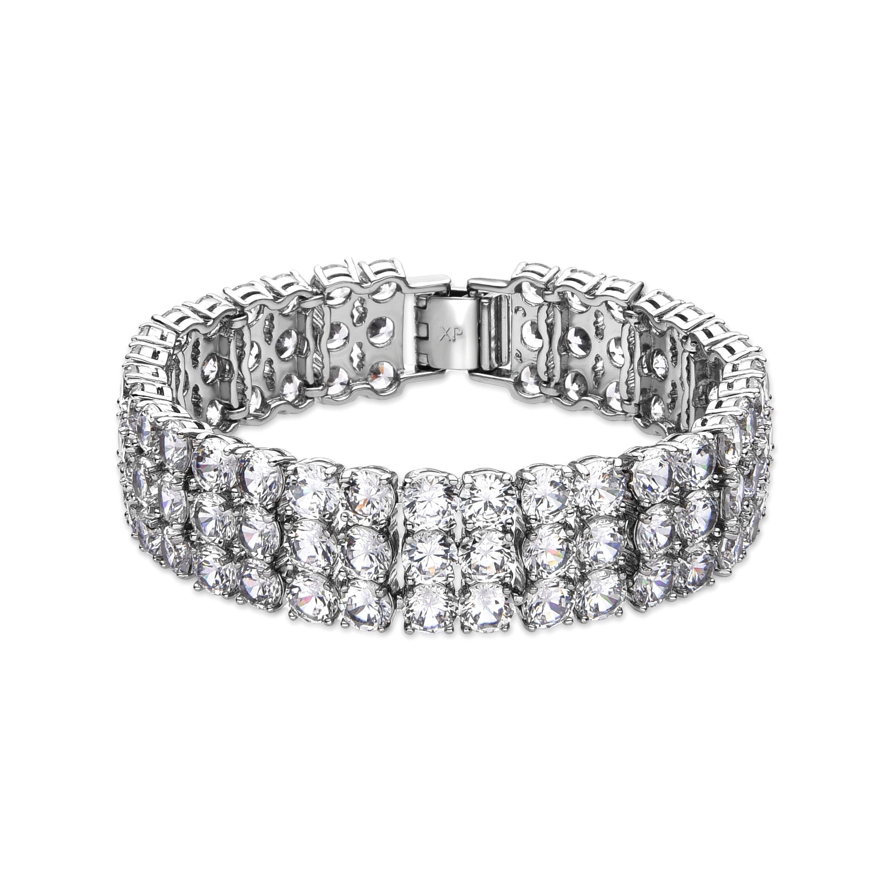 Bracciale Luxenter con Zirconia Lucida in Finitura Argento - Laiko