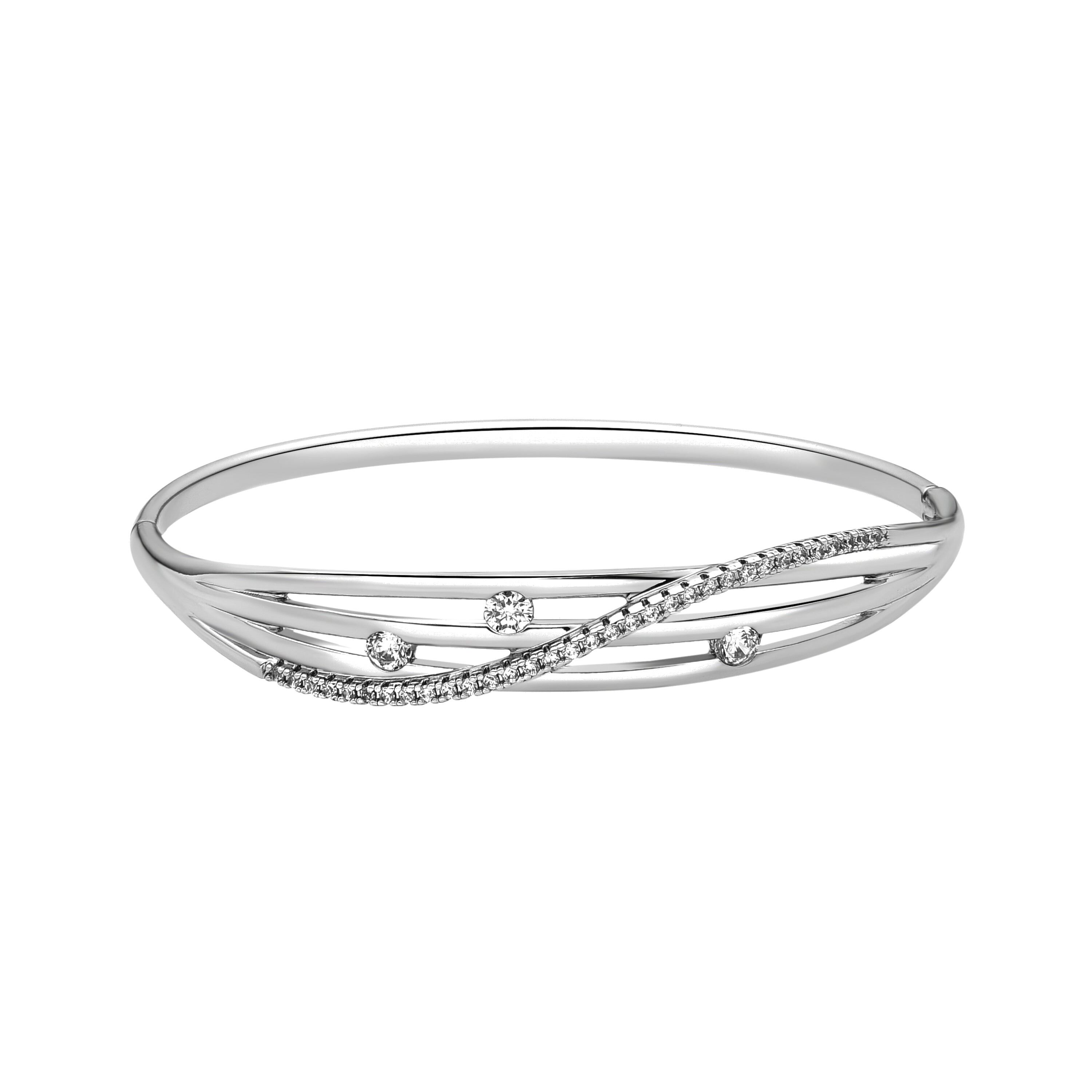 Bracciale Luxenter con Zirconia Lucida in Finitura Argento - Rienme