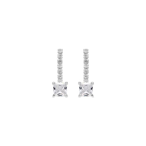 Pendientes Luxenter con Circonita Brillante acabado plata - Leinor