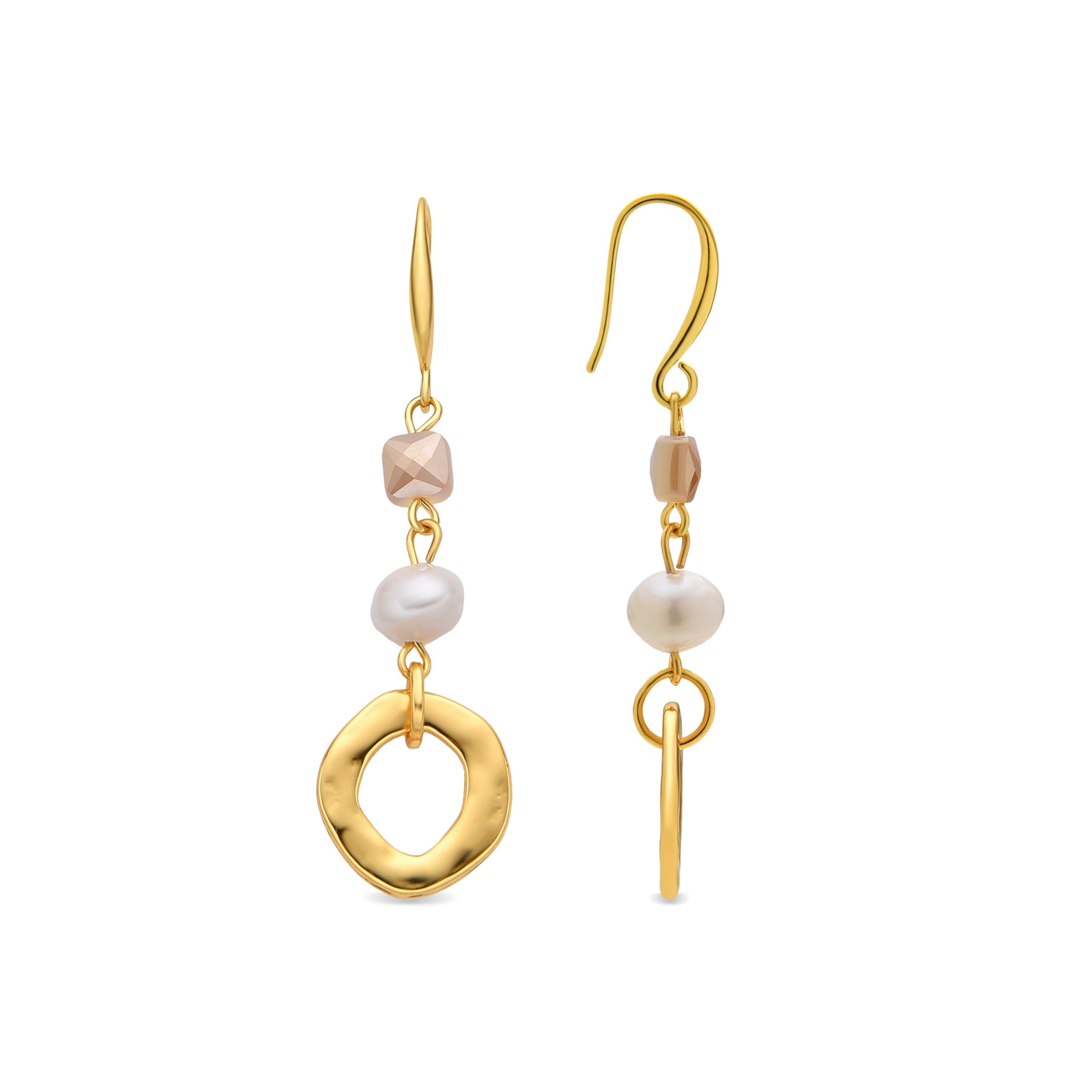 Orecchini Luxenter Diriki finitura oro 18k