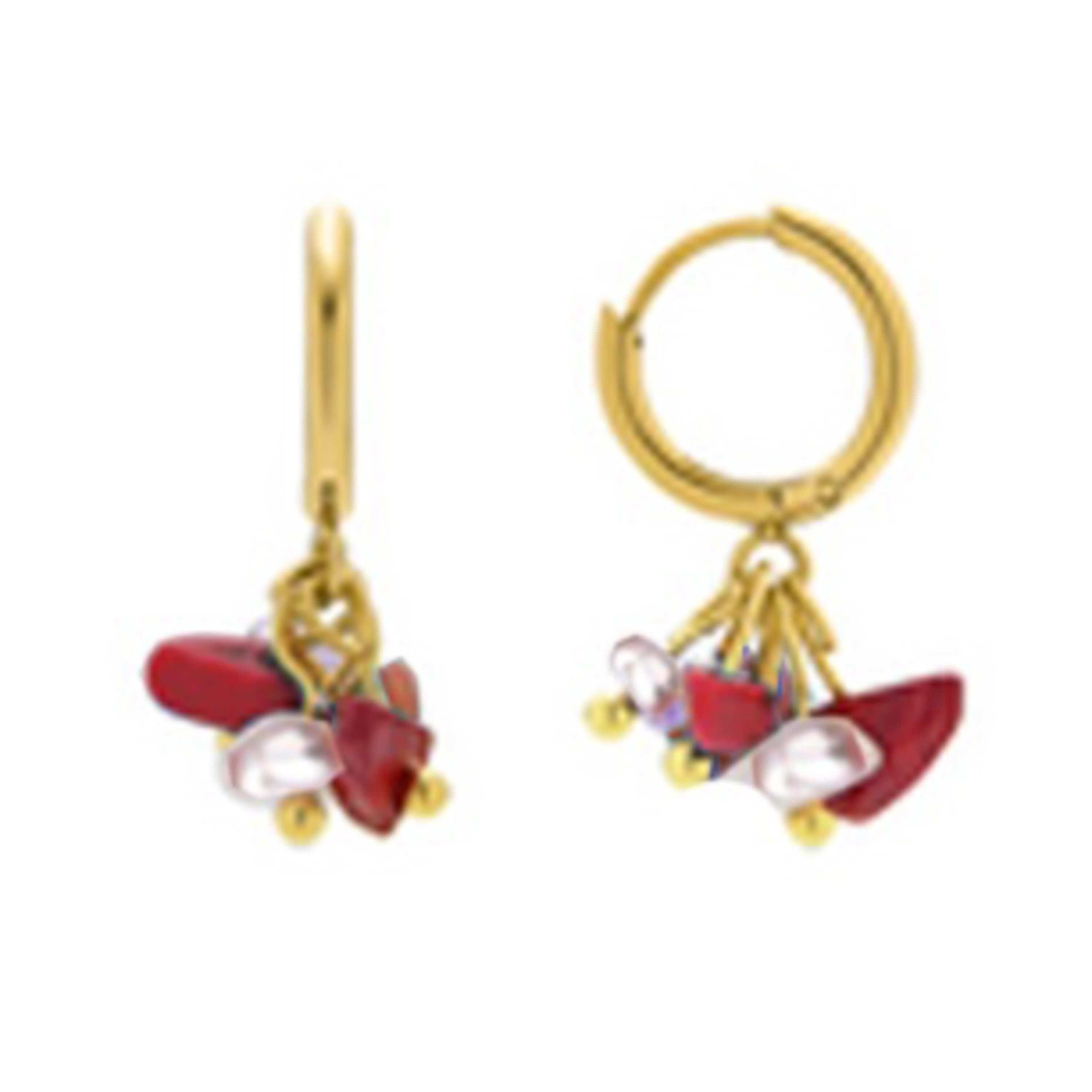 Orecchini Luxenter Sasin finitura oro 18 carati