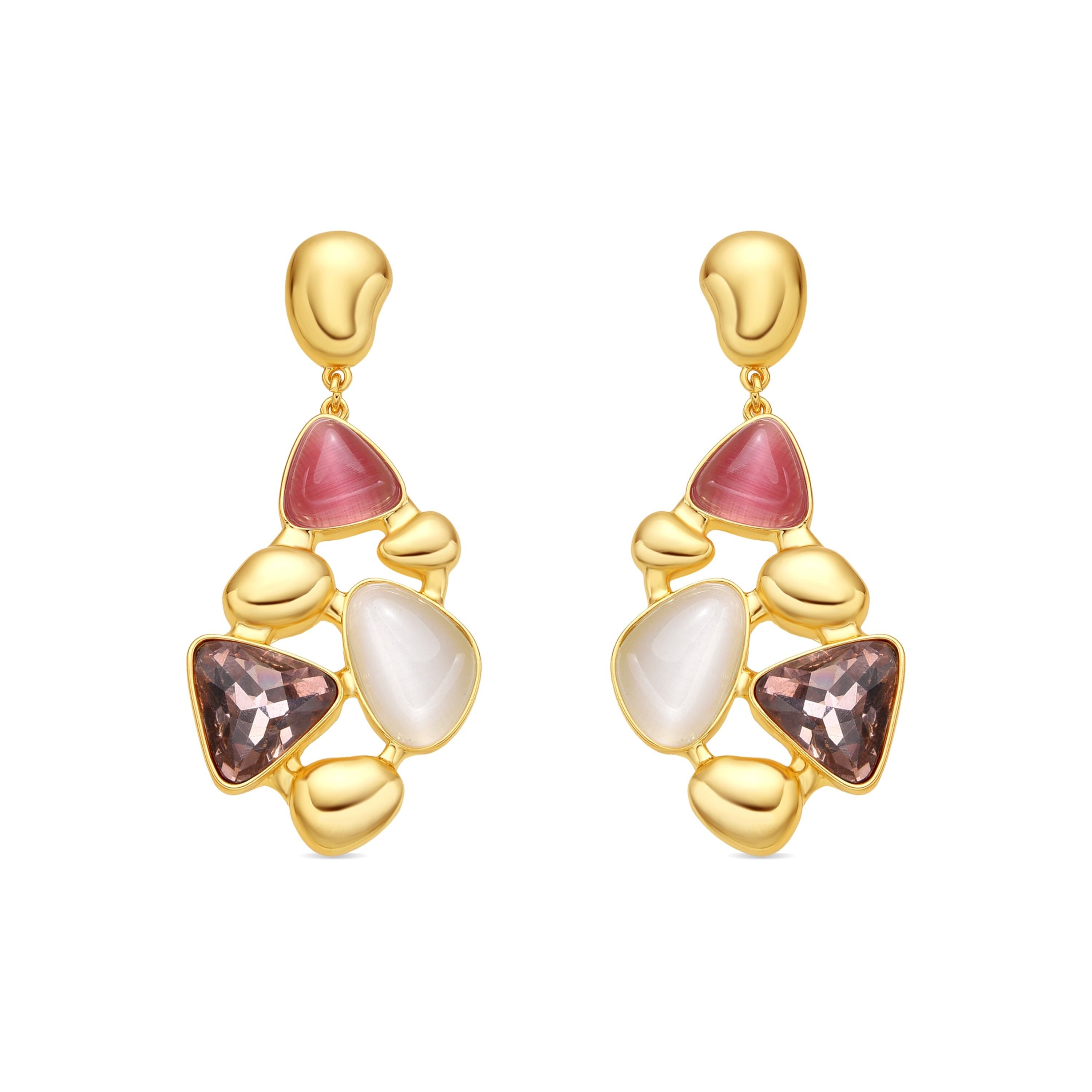 Orecchini Luxenter Naxmo finitura oro 18k