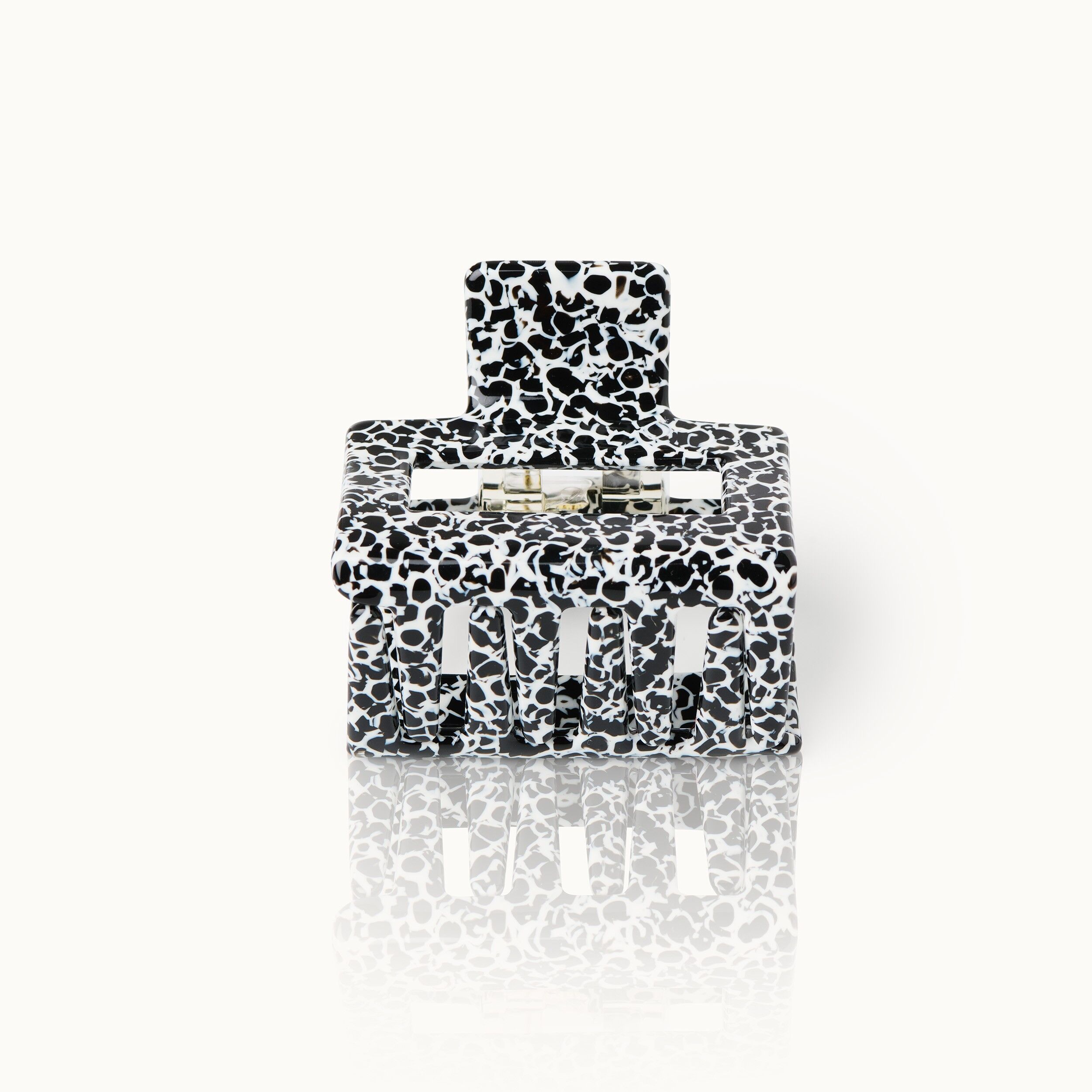 Pinza para el pelo de dálmata cuadrada